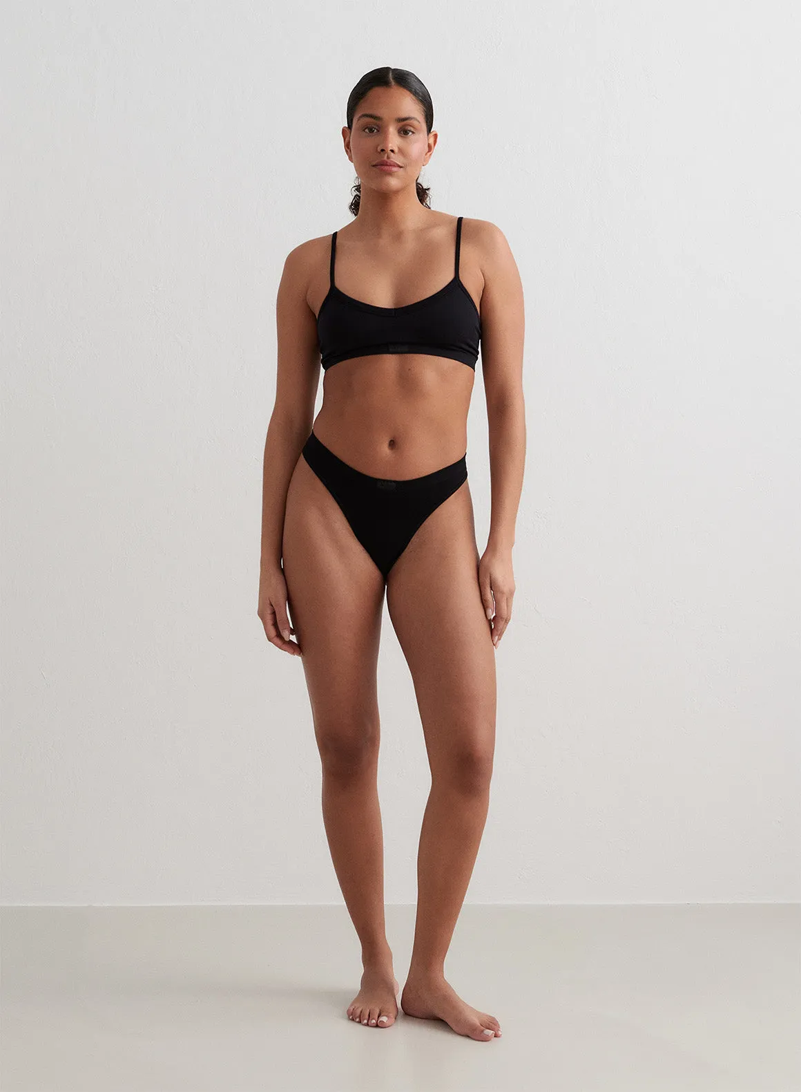 Black Seamless Thong sold by Aimn product image thumbnail 4