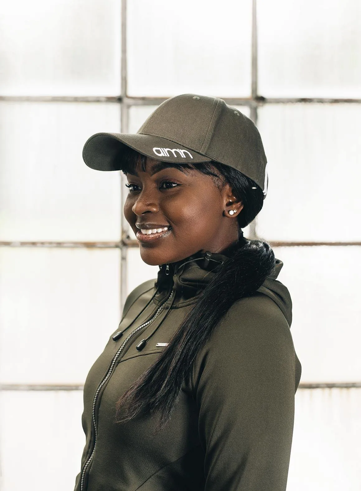 Khaki Stripe Cap sold by Aimn product image thumbnail 3