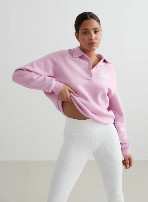 Cotton Candy Pitch Polo Sweatshirt sold by Aimn