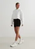 White Cropped Hoodie sold by Aimn