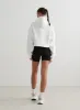 White Cropped Hoodie sold by Aimn
