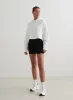 White Cropped Hoodie sold by Aimn