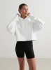 White Cropped Hoodie sold by Aimn