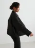 Black Quilted Femme Jacket sold by Aimn