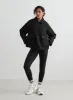 Black Quilted Femme Jacket sold by Aimn