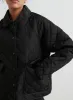 Black Quilted Femme Jacket sold by Aimn