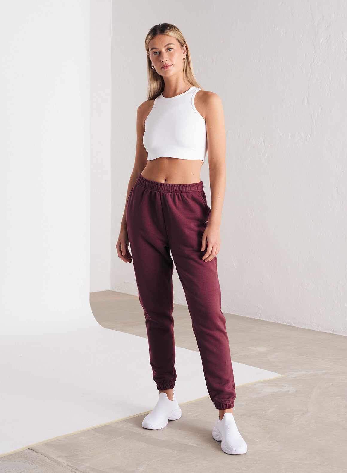 Bordeaux Classic Sweatpants sold by Aimn product image thumbnail 5