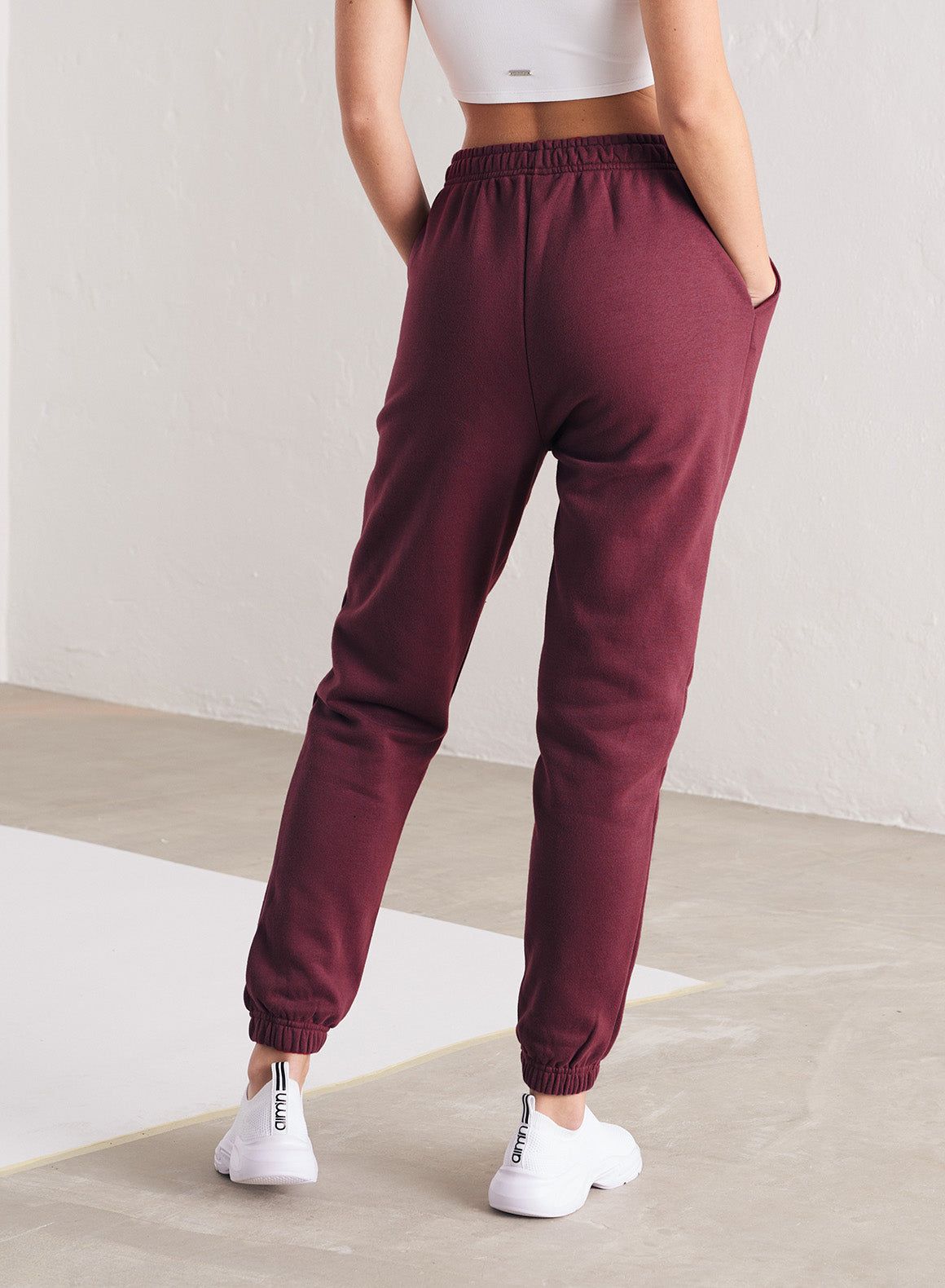 Bordeaux Classic Sweatpants sold by Aimn product image thumbnail 4