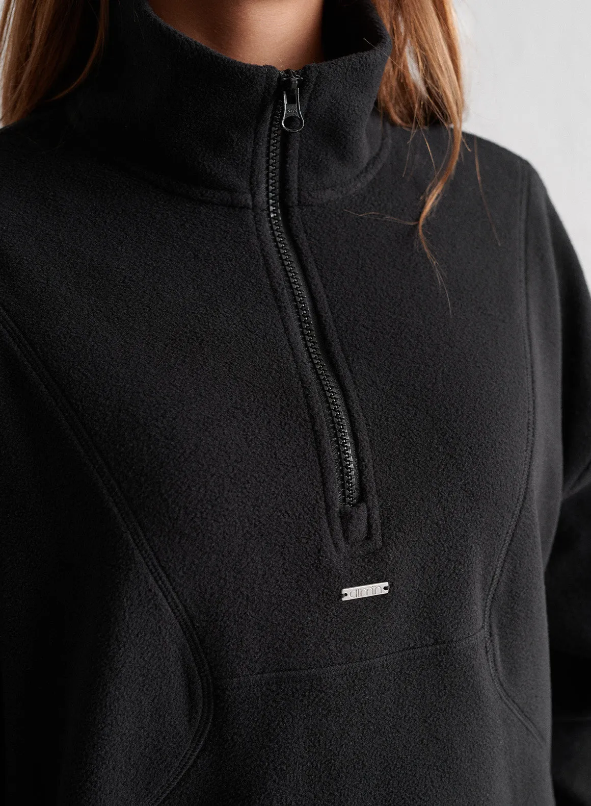 Black Fleece Half Zip sold by Aimn product image thumbnail 3