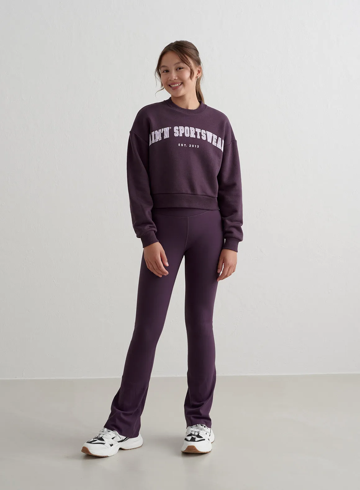 Midnight Plum Young Varsity Sweatshirt sold by Aimn product image thumbnail 2