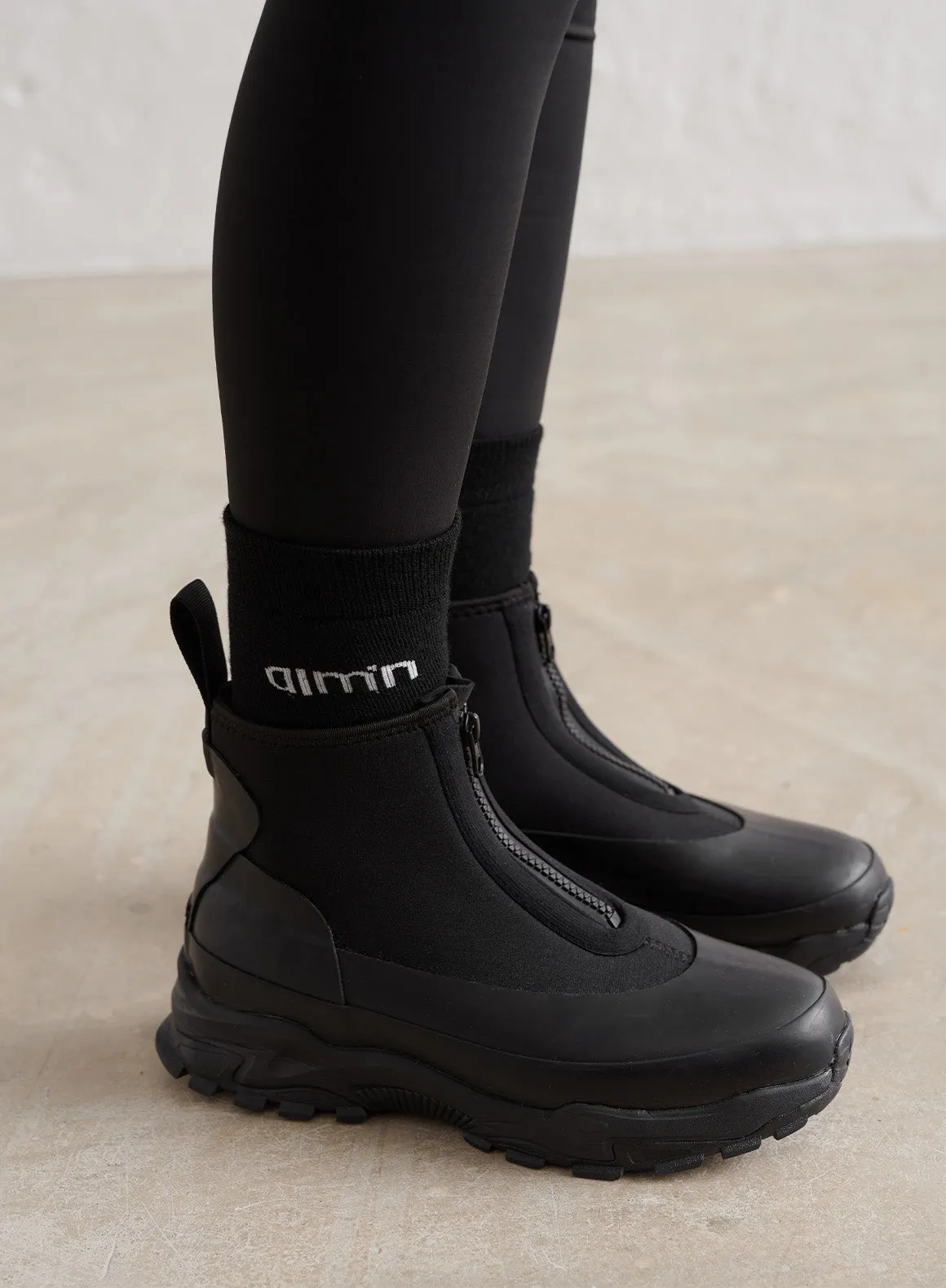 Black Thermo Wool Sock sold by Aimn product image thumbnail 2