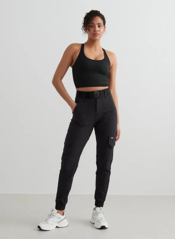 Black Cargo Pants sold by Aimn
