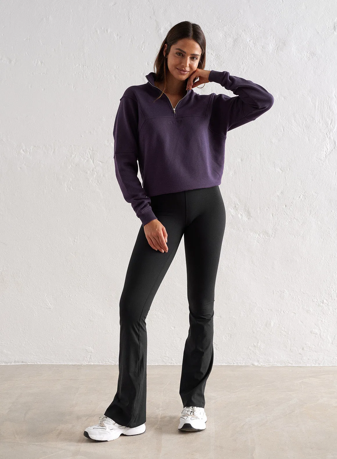 Plum Logo Sweat Half Zip sold by Aimn product image thumbnail 2