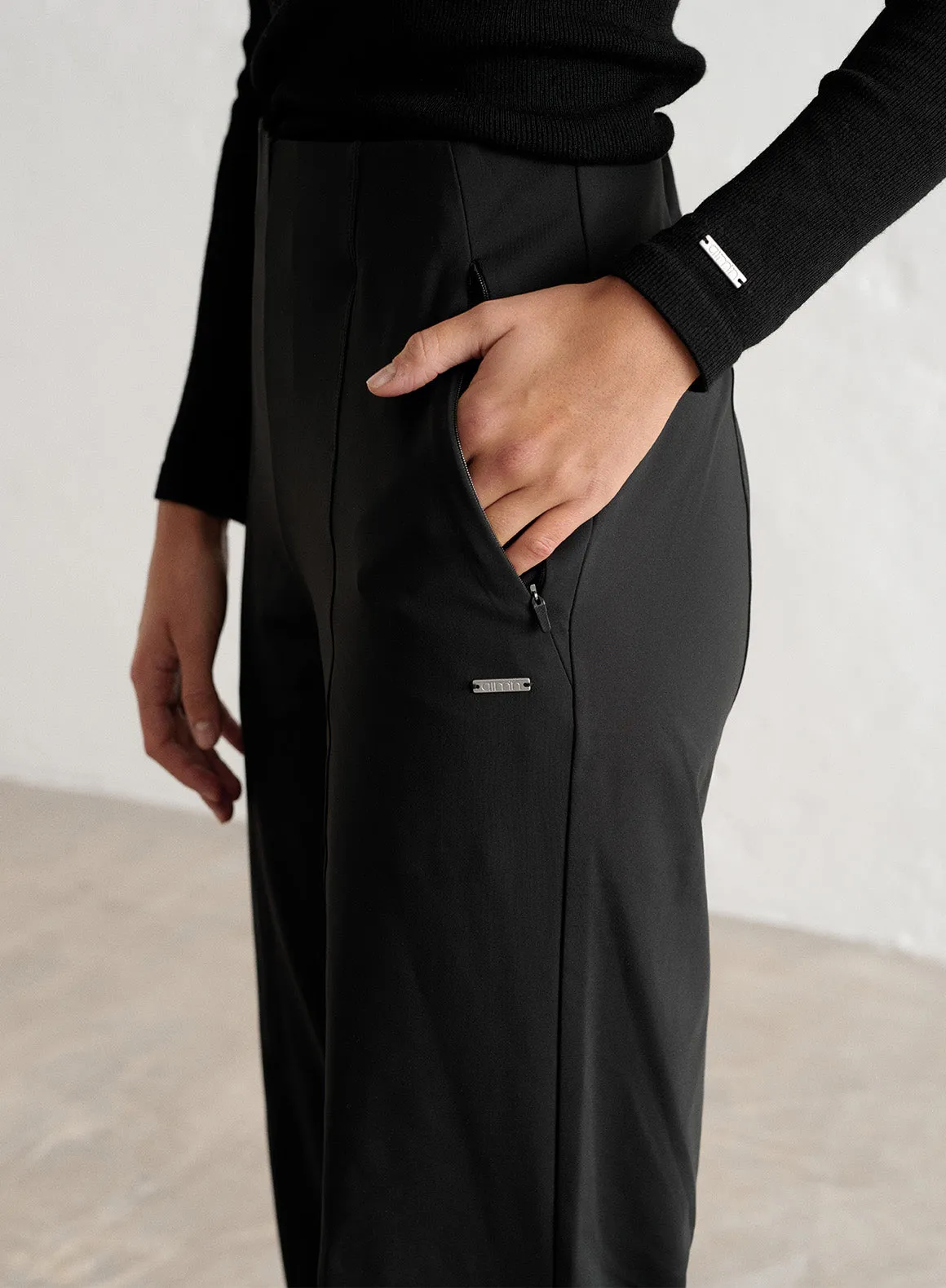 Black Warming Pintuck Pants sold by Aimn product image thumbnail 4