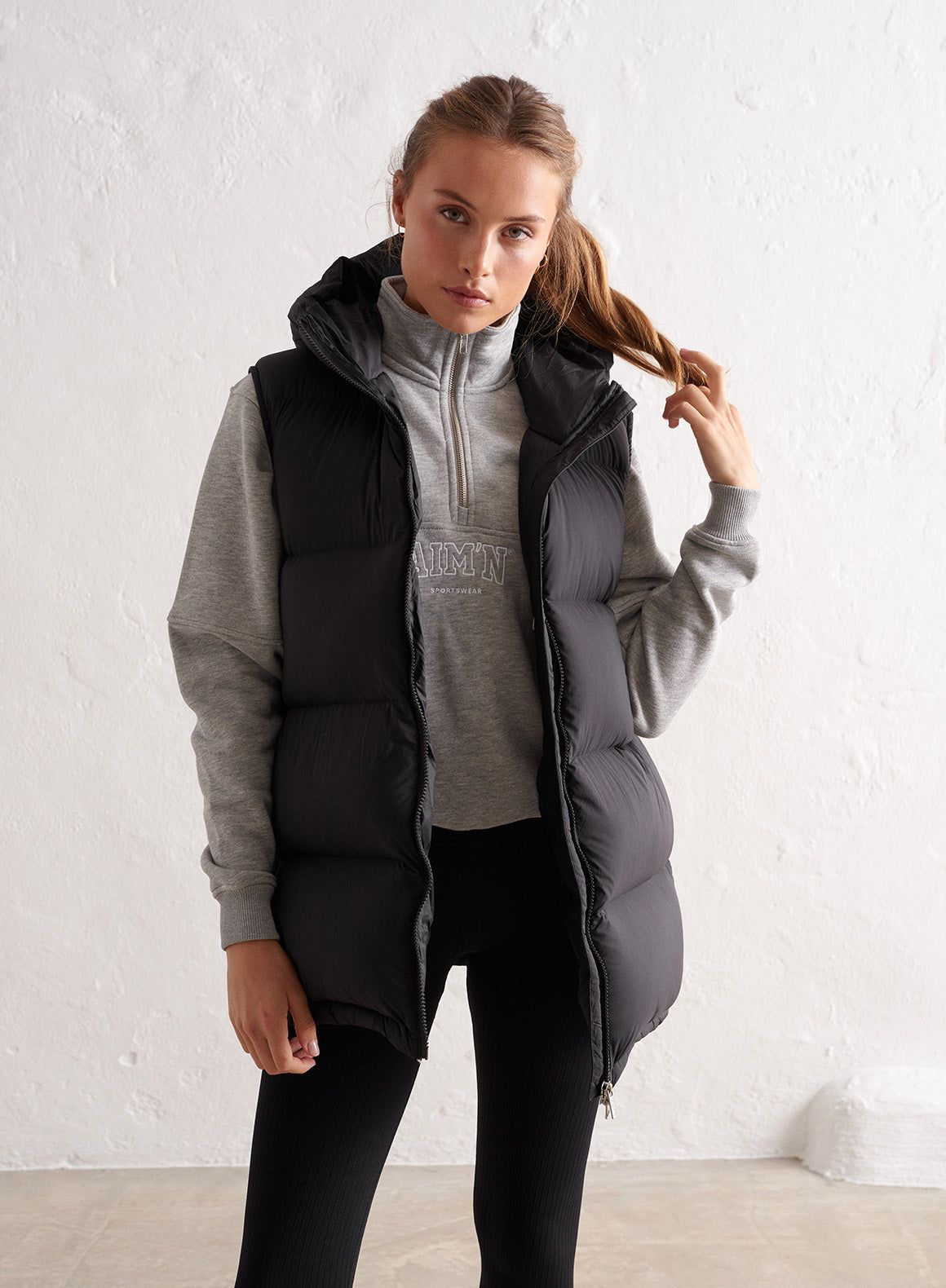 Belted Down Vest sold by Aimn product image thumbnail 3