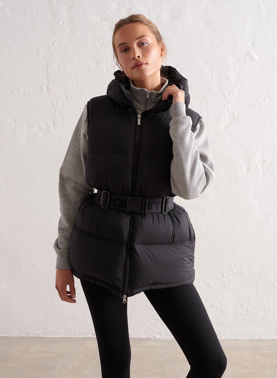 Belted Down Vest sold by Aimn product image thumbnail 4