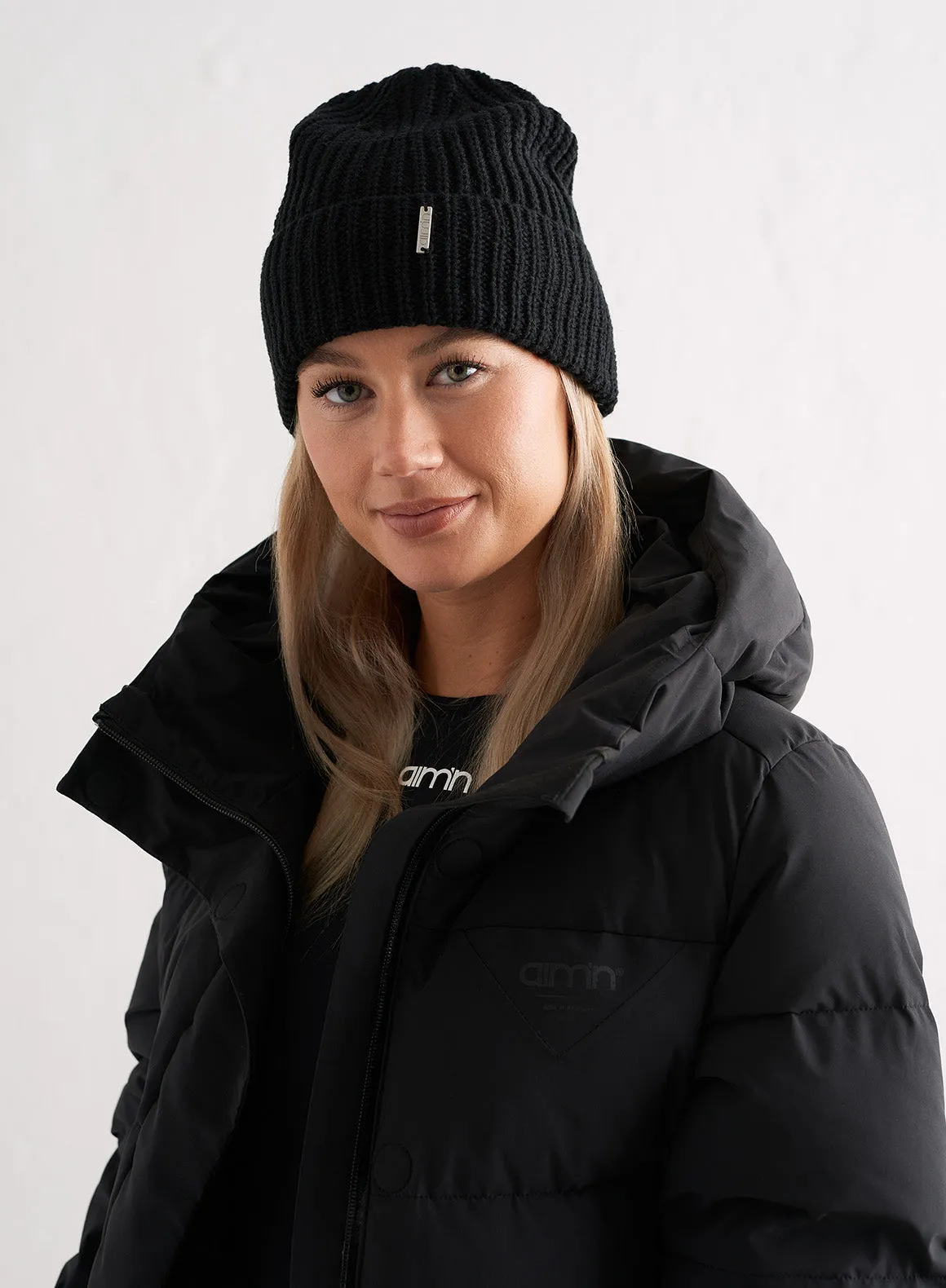Black Beanie sold by Aimn product image thumbnail 3