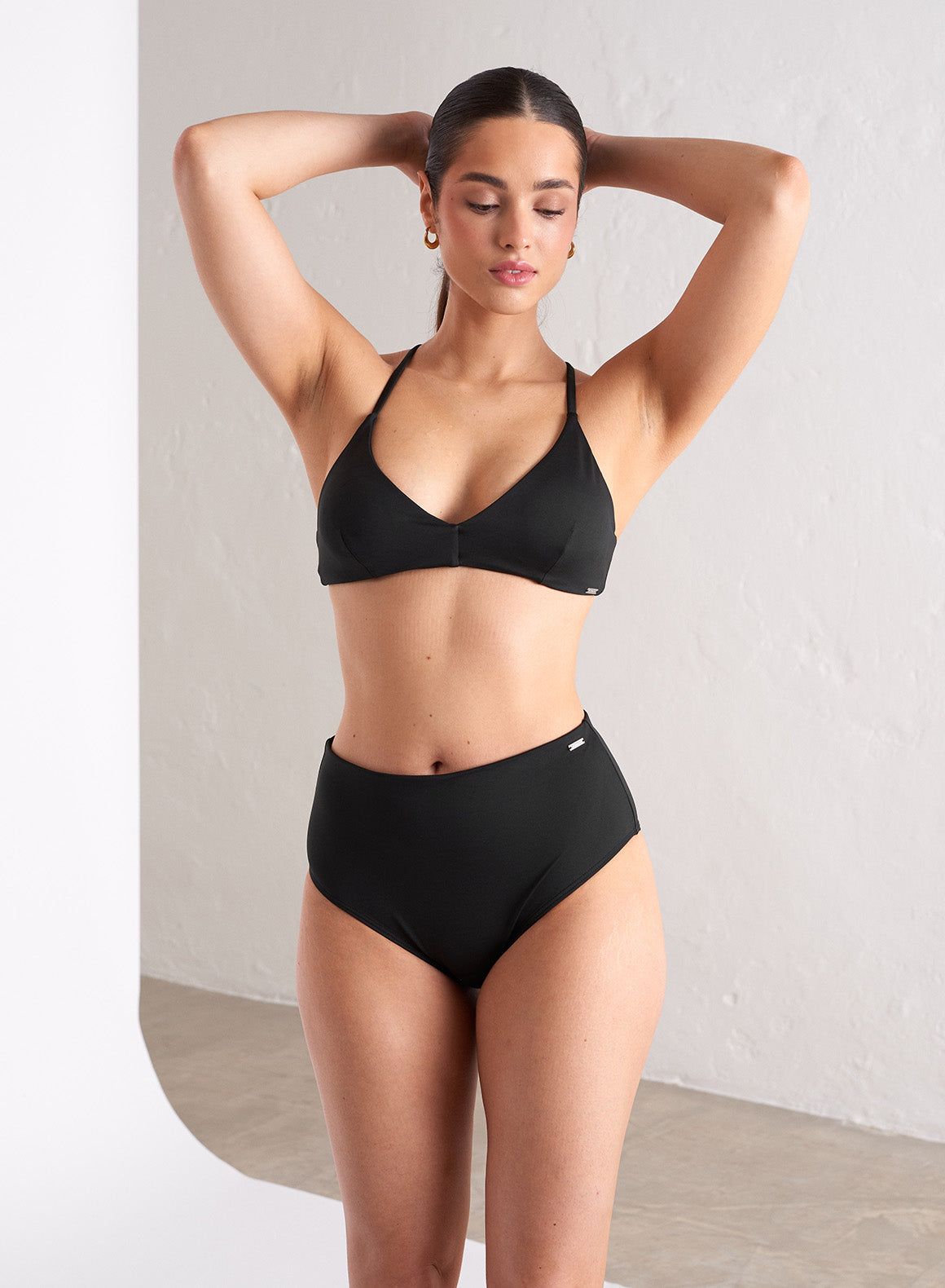 Black High Waist Bikini Bottom sold by Aimn product image thumbnail 3