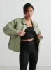 Pale Khaki Quilted Femme Jacket sold by Aimn