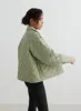Pale Khaki Quilted Femme Jacket sold by Aimn