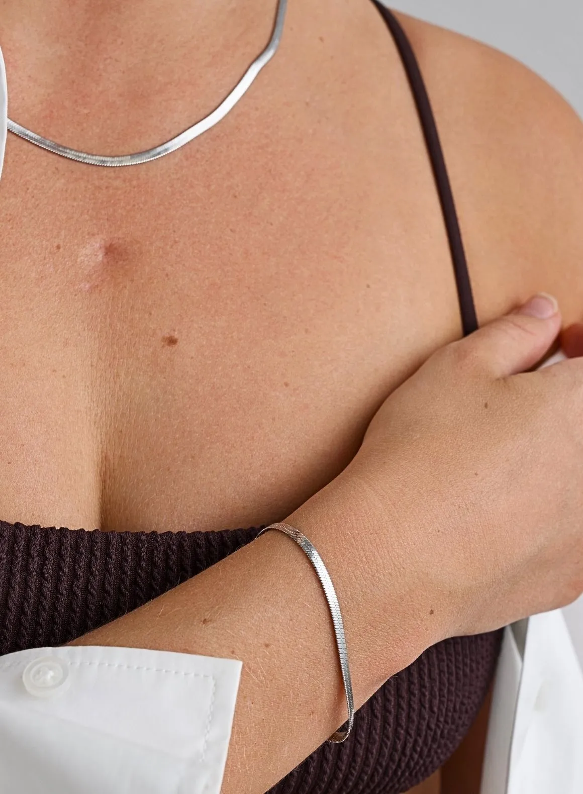 Silver Waterproof Necklace sold by Aimn product image thumbnail 3