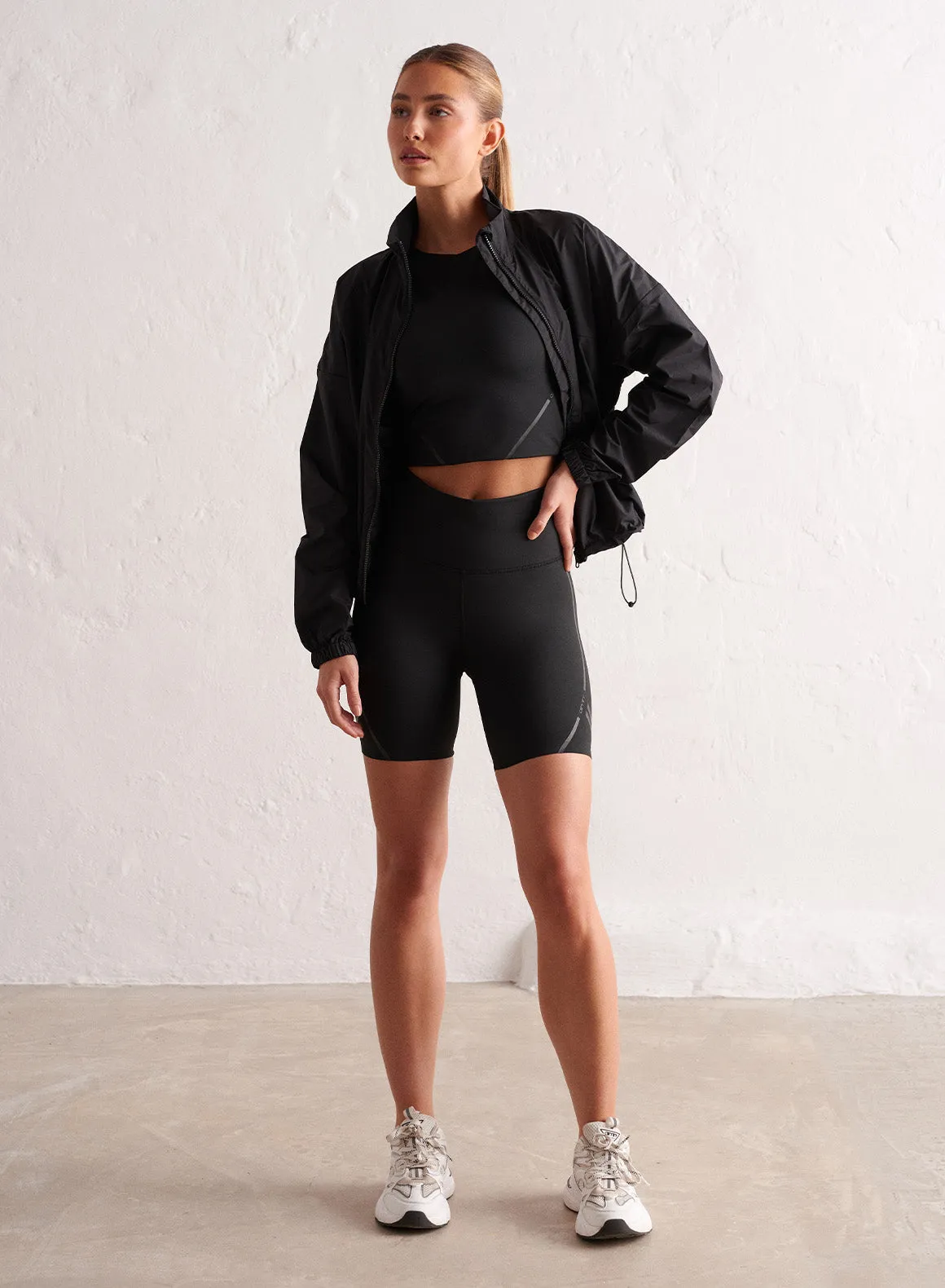 Black Balance Windbreaker Jacket sold by Aimn product image thumbnail 4