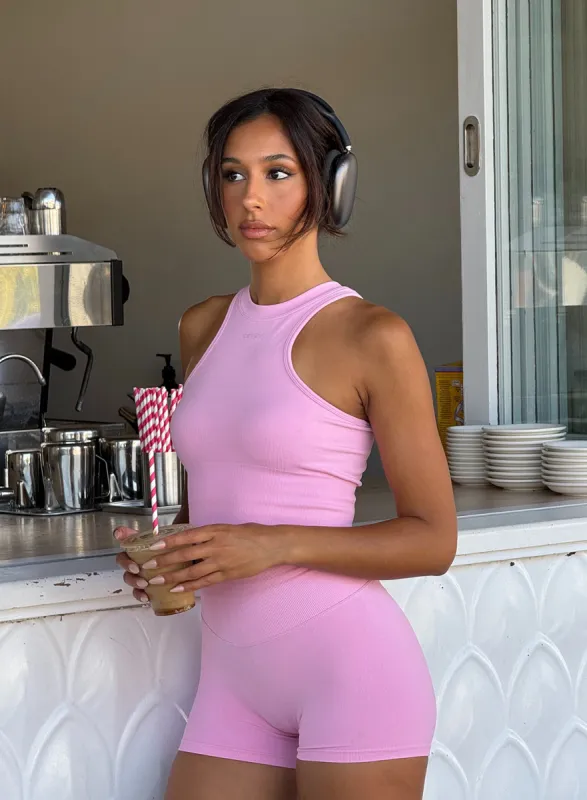 Cotton Candy Shape Seamless Racerfront Top sold by Aimn