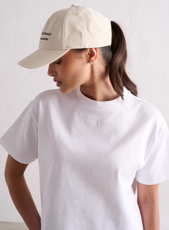 White Boxy T-shirt sold by Aimn