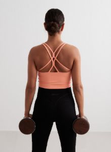 Apricot Sculpting Strappy Bralette sold by Aimn