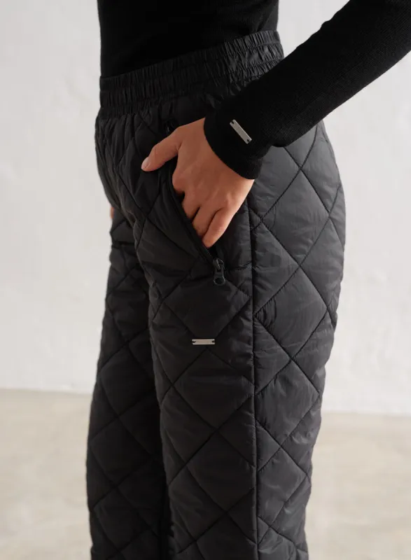 Black Quilted Pants sold by Aimn