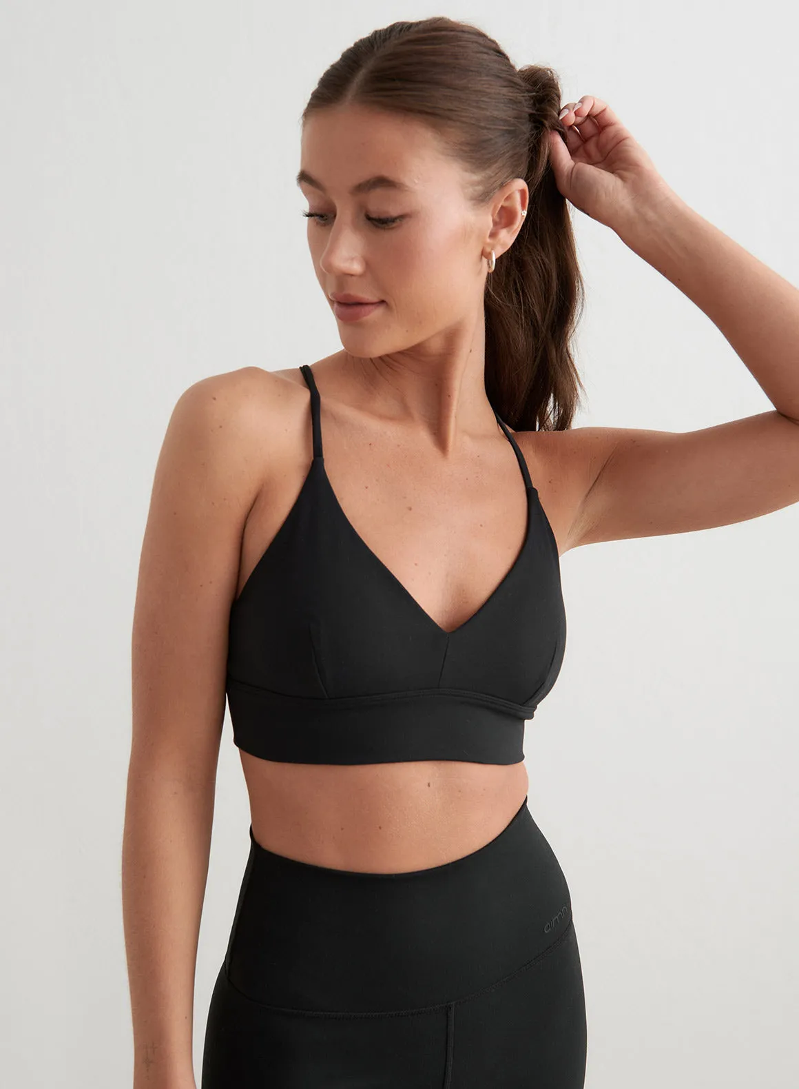 Black Sense Strap Bra sold by Aimn product image thumbnail 3