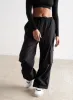 Black Windbreaker Parachute Pants sold by Aimn