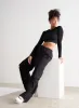 Black Windbreaker Parachute Pants sold by Aimn