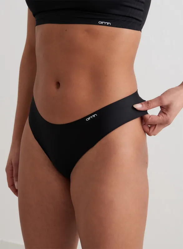Black Invisible Brief 3-pack made by Aimn