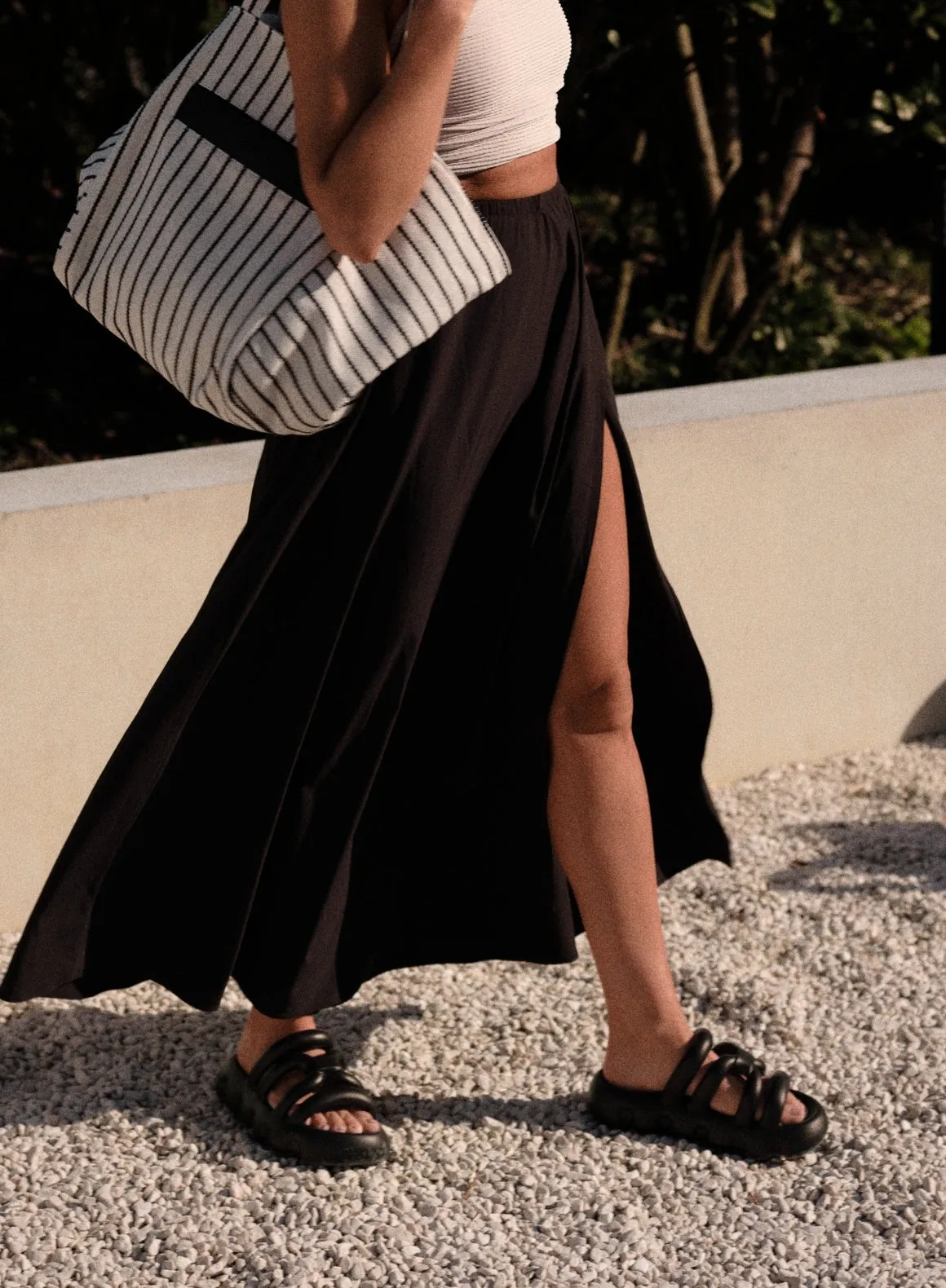 Black Strappy Slide sold by Aimn product image thumbnail 4