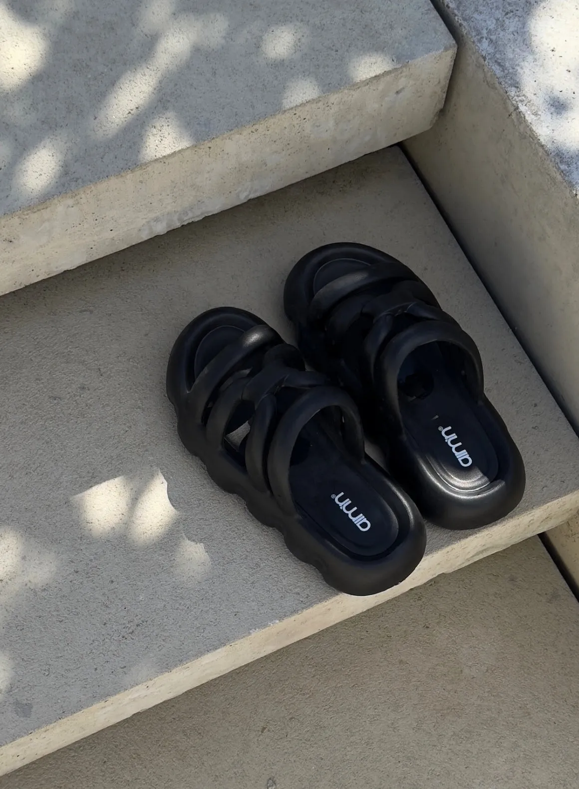 Black Strappy Slide sold by Aimn product image thumbnail 2