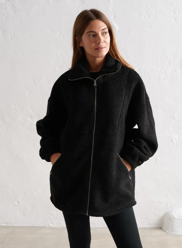 Black Pile Jacket sold by Aimn