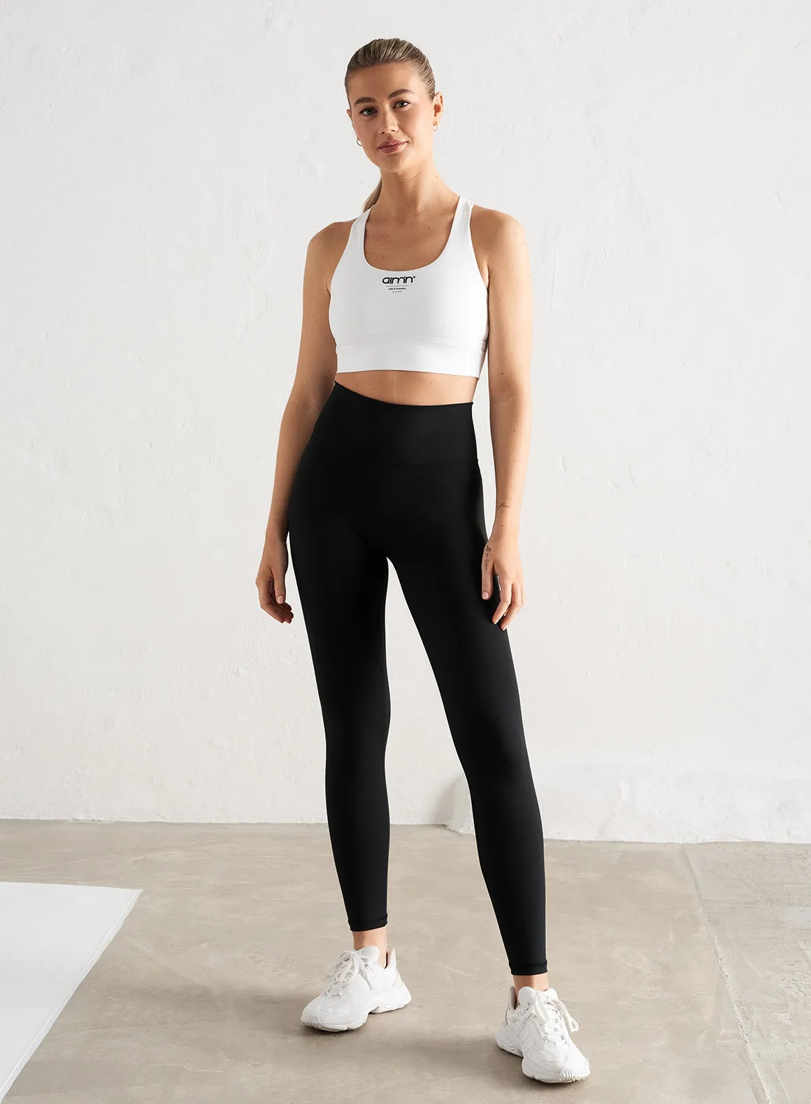 White Edge Core Racerback Bra sold by Aimn product image thumbnail 4