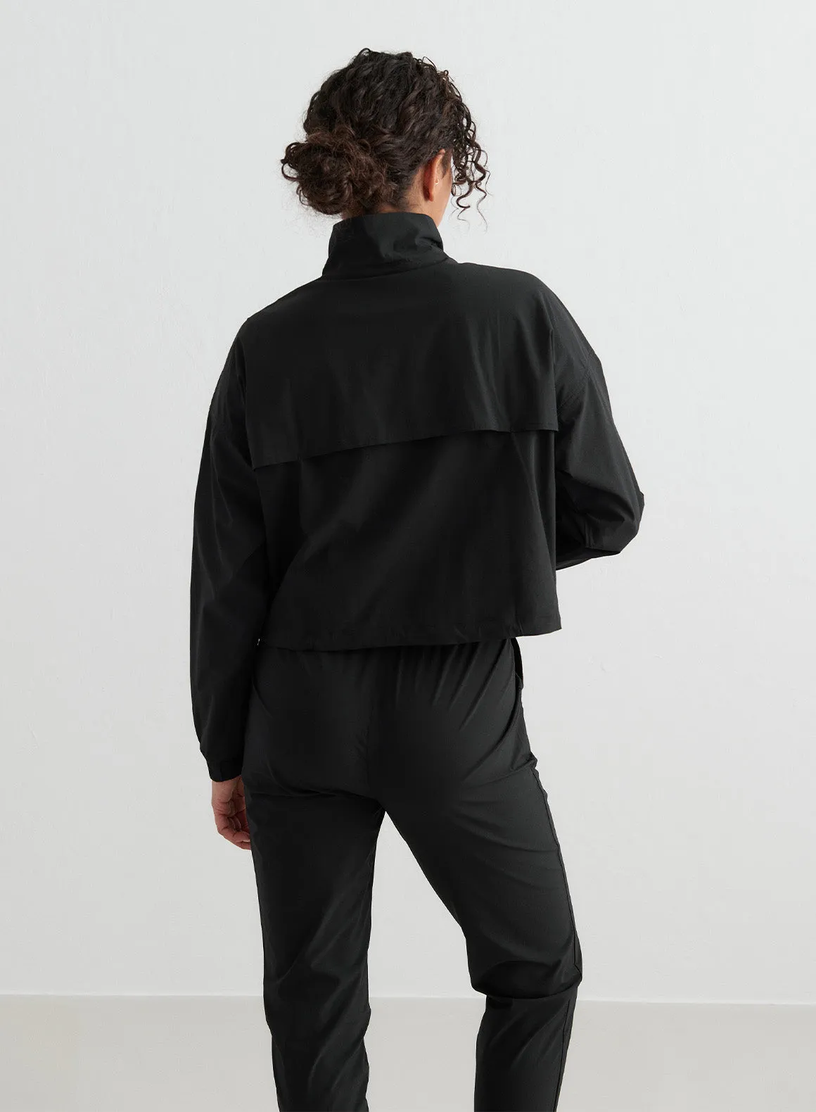 Black Windbreaker Jacket sold by Aimn product image thumbnail 4