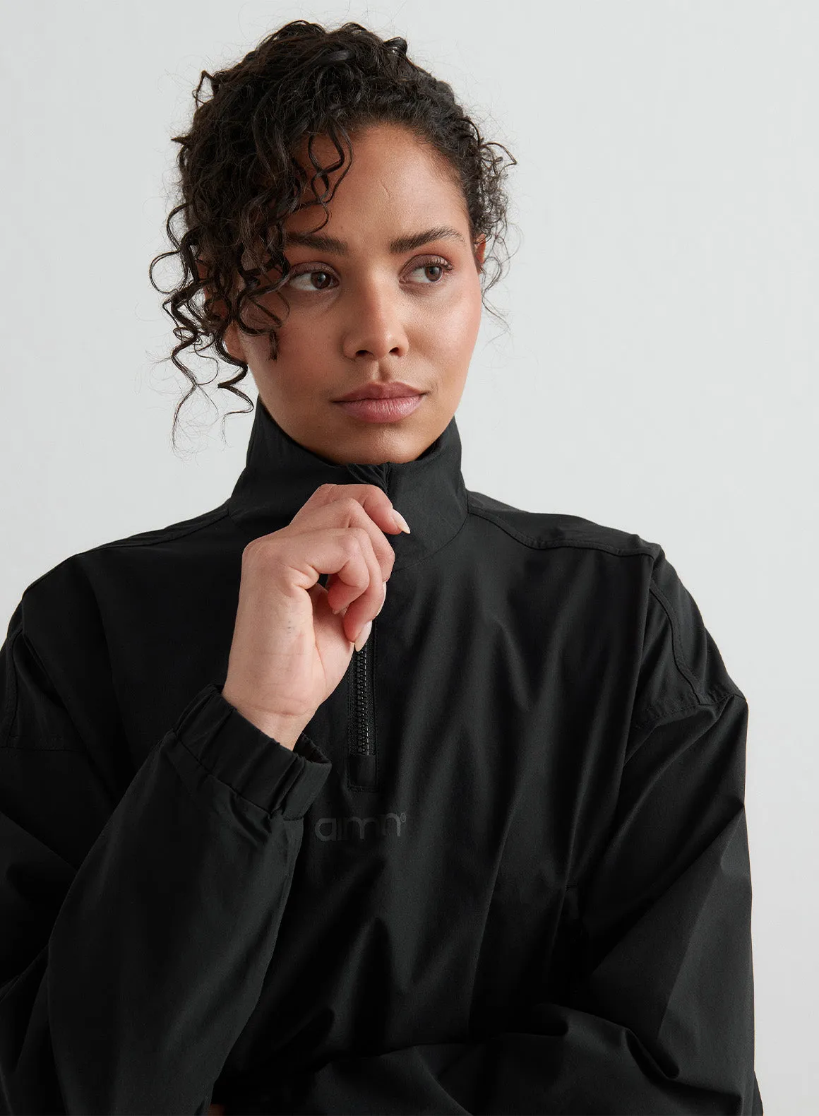 Black Windbreaker Jacket sold by Aimn product image thumbnail 2