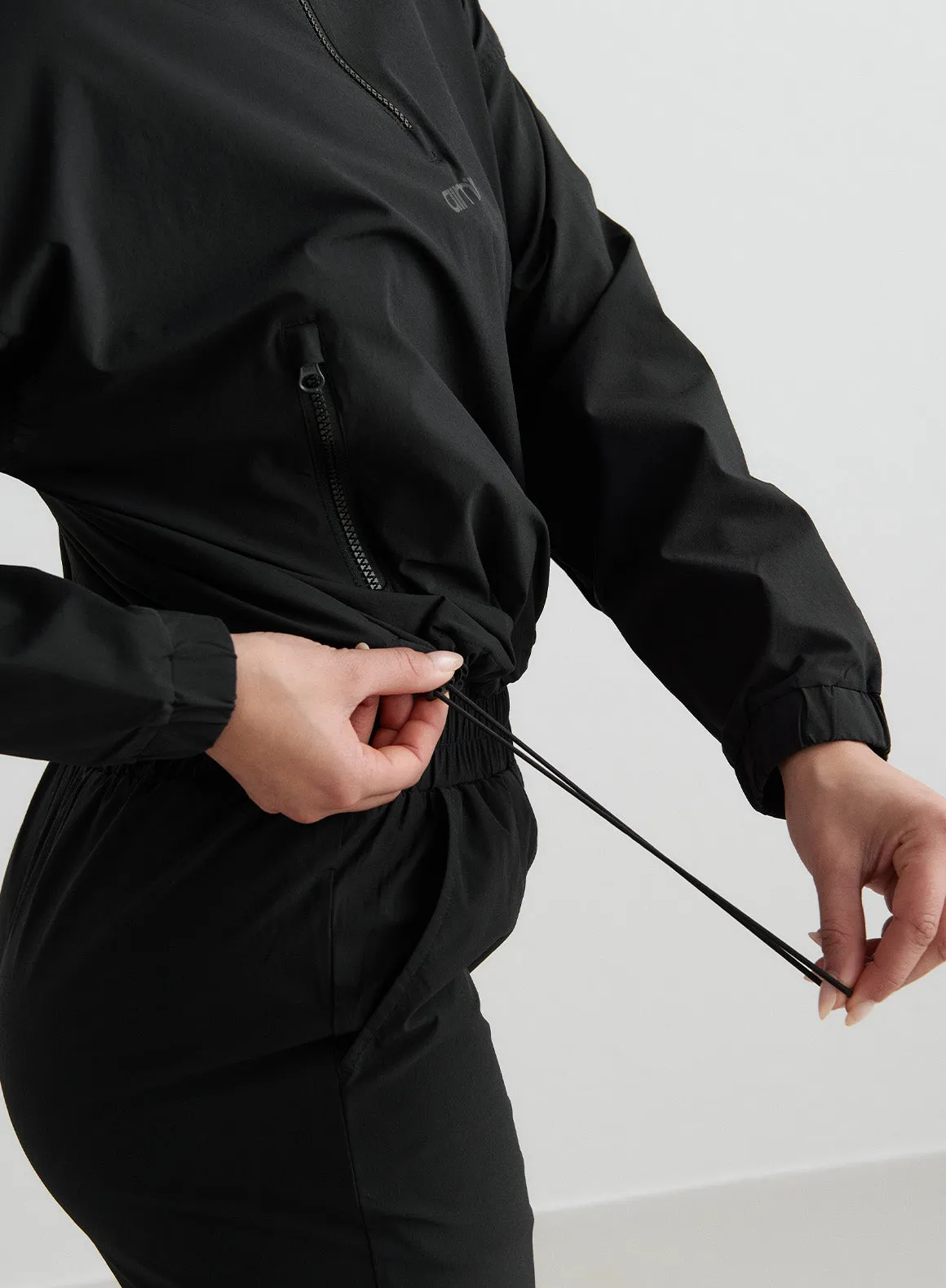 Black Windbreaker Jacket sold by Aimn product image thumbnail 5