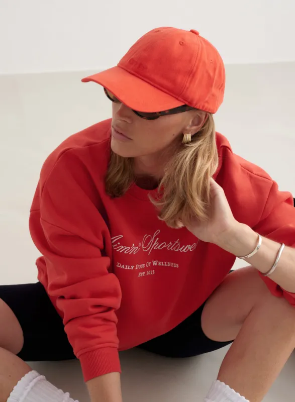 90's Red Small Logo Cap sold by Aimn