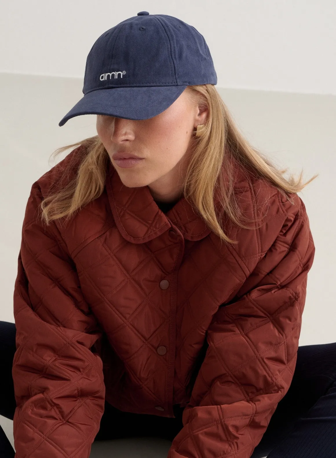 Navy Small Logo Cap sold by Aimn product image thumbnail 3