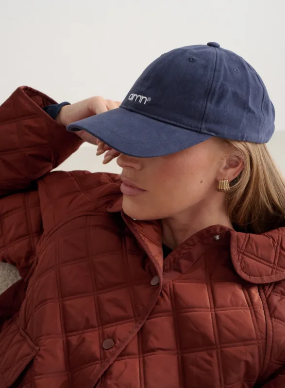 Navy Small Logo Cap sold by Aimn