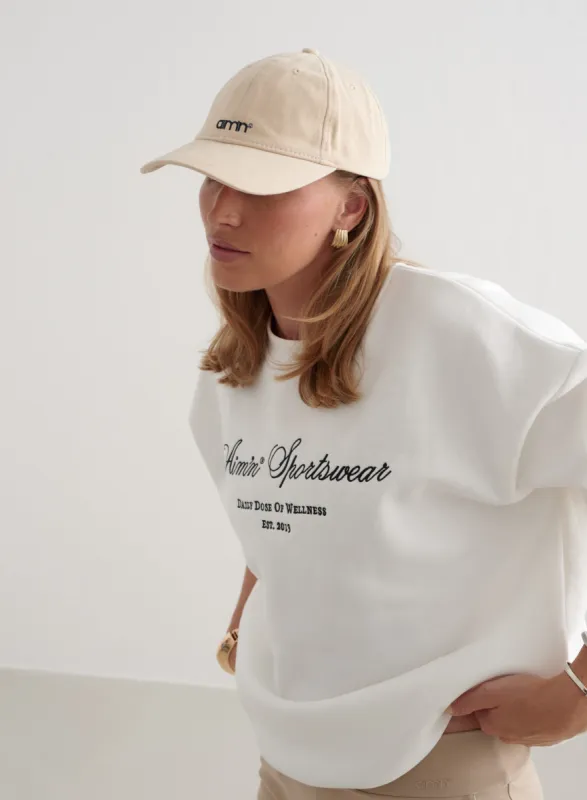 Beige Small Logo Cap sold by Aimn