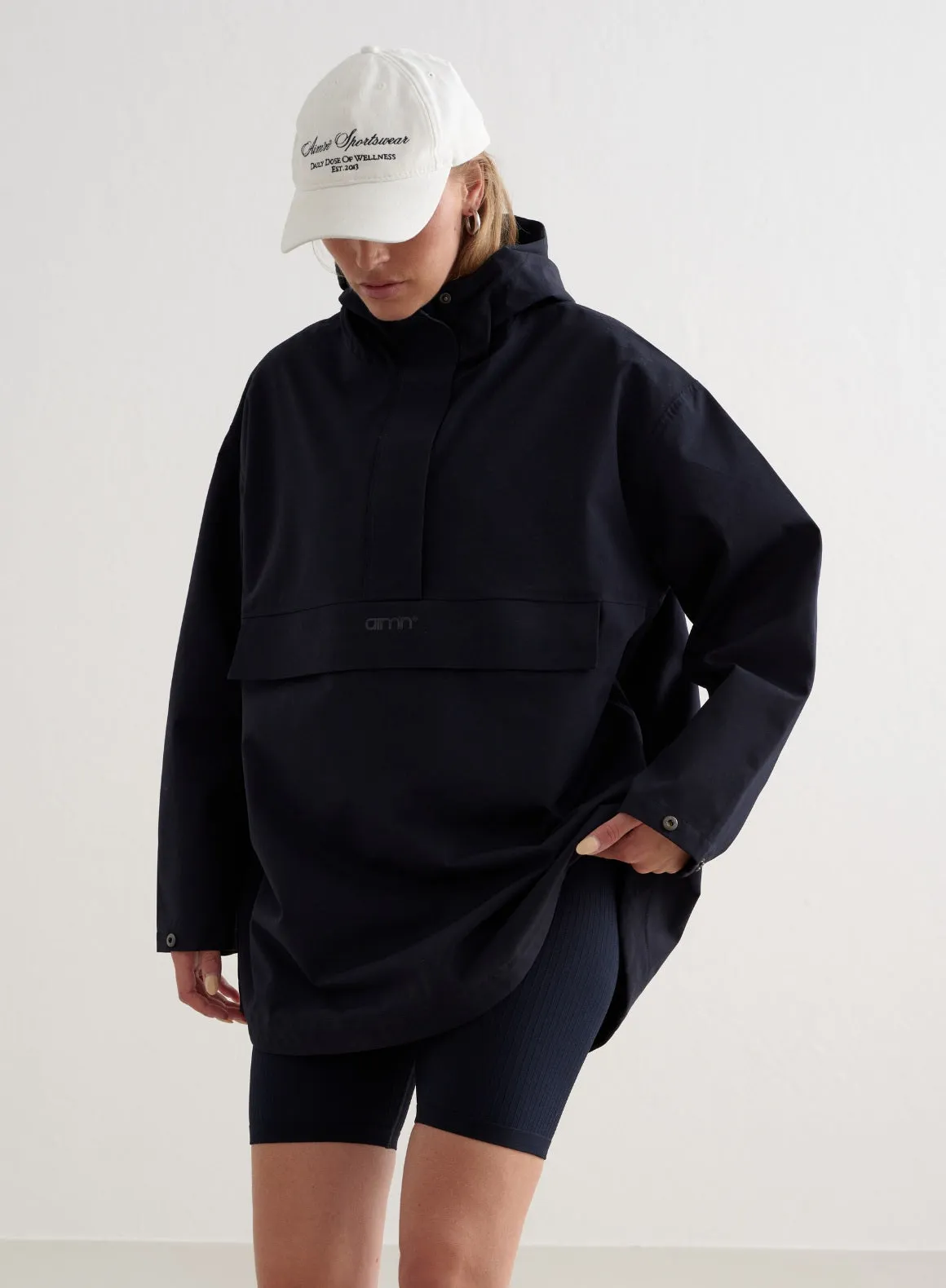 Navy Waterproof Oversized Anorak sold by Aimn product image thumbnail 2