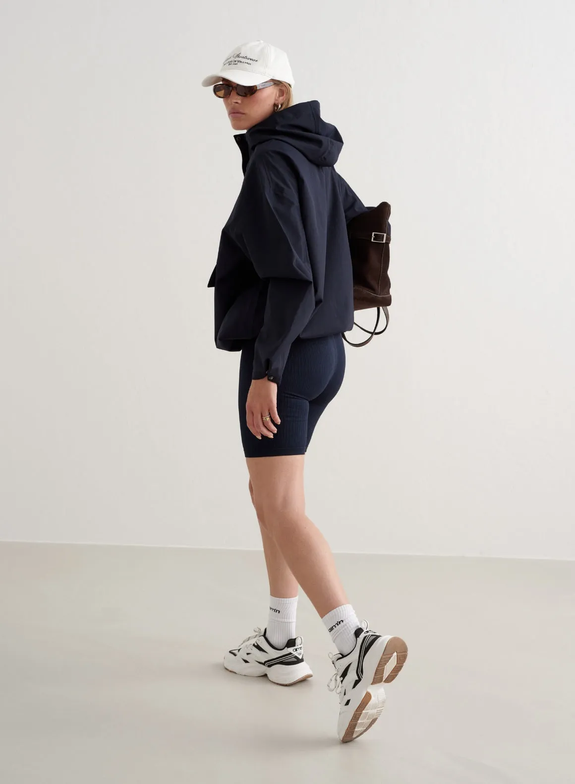 Navy Waterproof Oversized Anorak sold by Aimn product image thumbnail 4