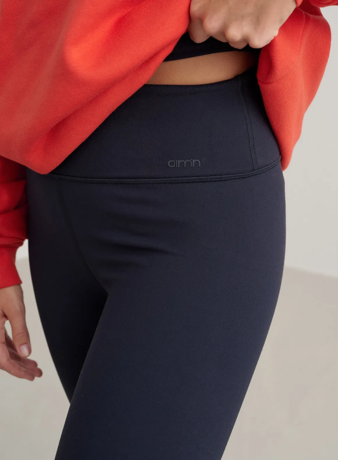 Navy Sense Flare Petite Tights sold by Aimn product image thumbnail 3