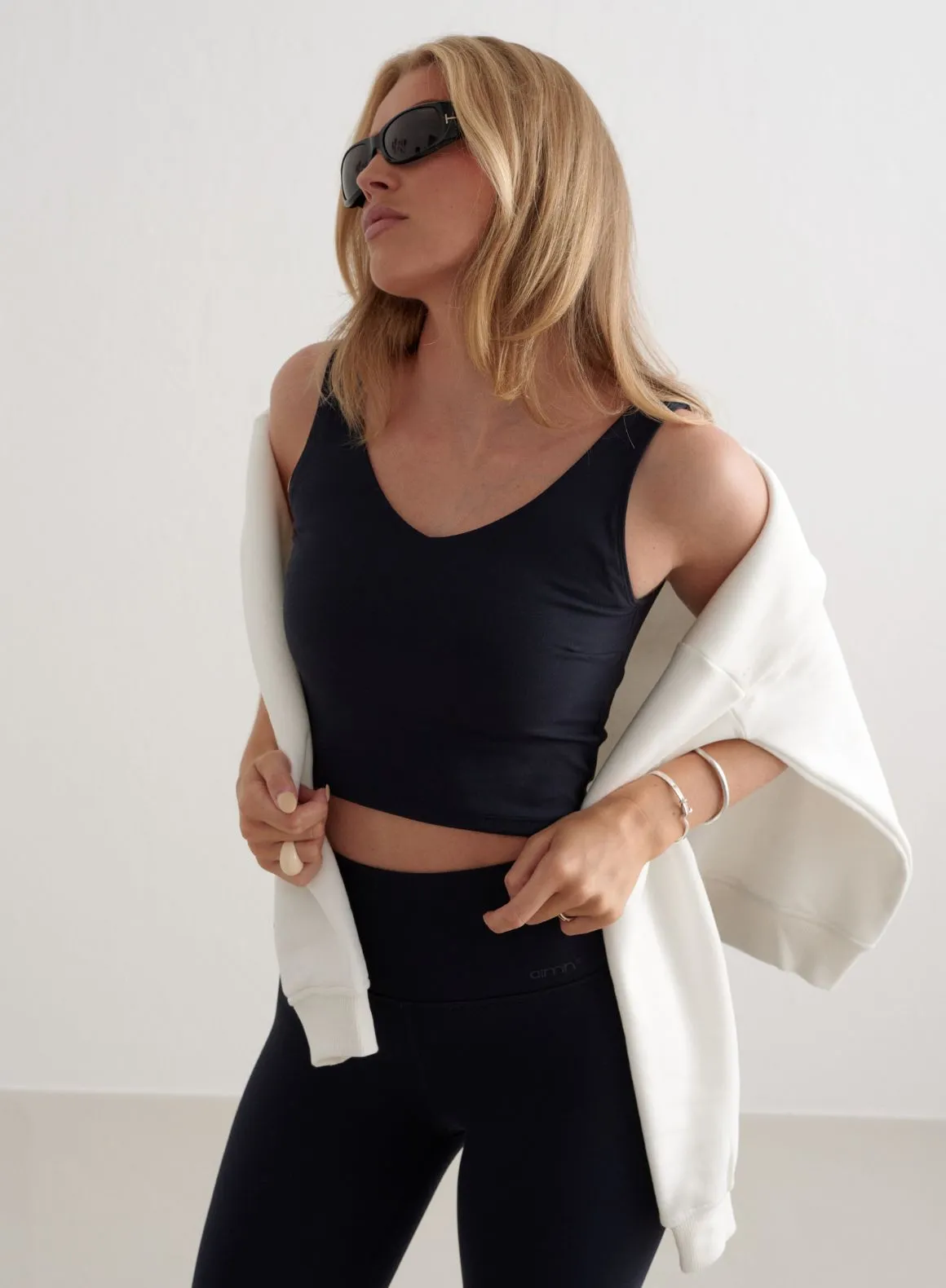 Navy Sense Bralette sold by Aimn