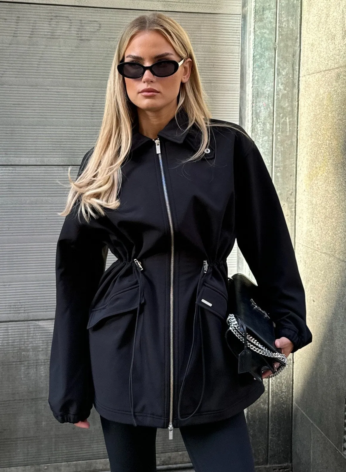 Black Softshell Jacket sold by Aimn